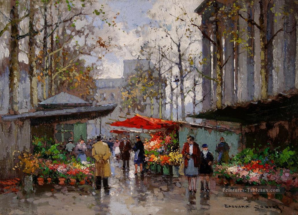 Marché aux fleurs de la CE à la madeleine 5 Parisien Peintures à l'huile